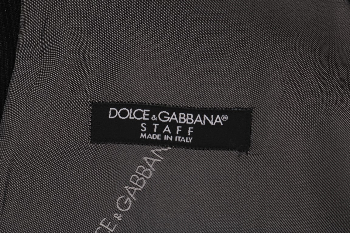 Dolce &amp; Gabbana Black STAFF Cotton Silk Vest
