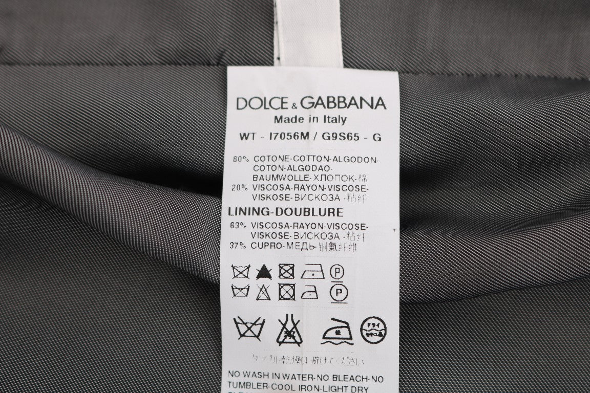 Dolce &amp; Gabbana Black STAFF Cotton Silk Vest