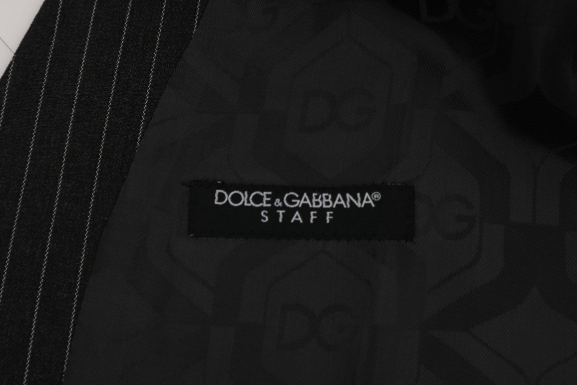 Dolce &amp; Gabbana grey stretch wool vest