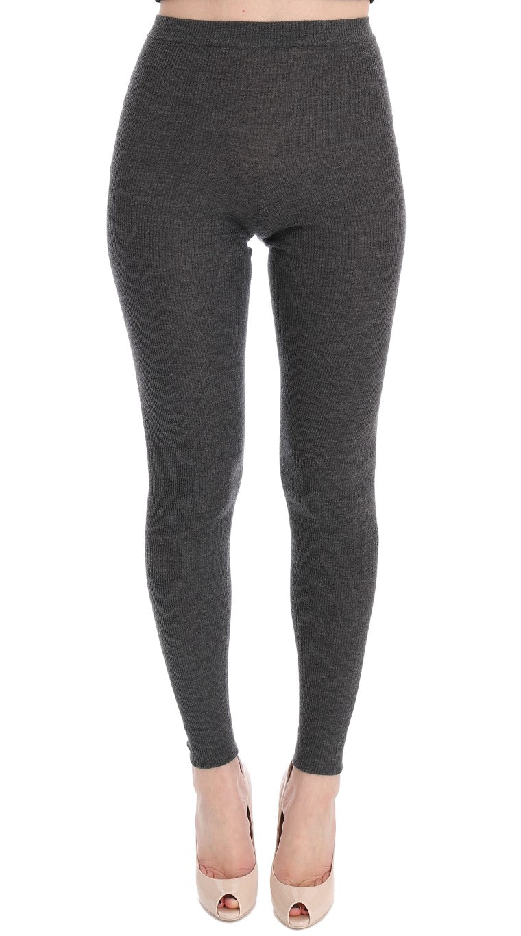 Dolce &amp; Gabbana grey cashmere stretch tights
