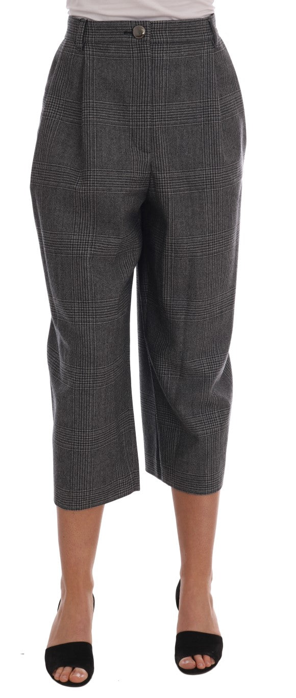 Dolce &amp; Gabbana grey wool capri pants