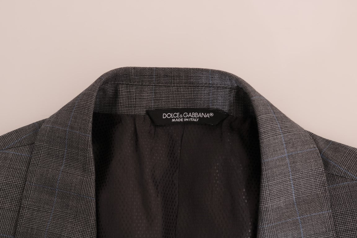 Dolce & Gabbana Graue Wolle MARTINI Schlanker Blazer