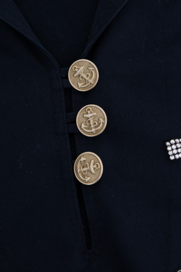 Dolce &amp; Gabbana Kristal İşlemeli Büyülü Mavi Mont