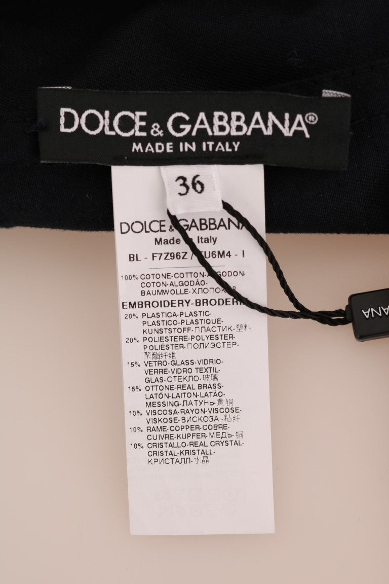 Dolce &amp; Gabbana Kristal İşlemeli Büyülü Mavi Mont