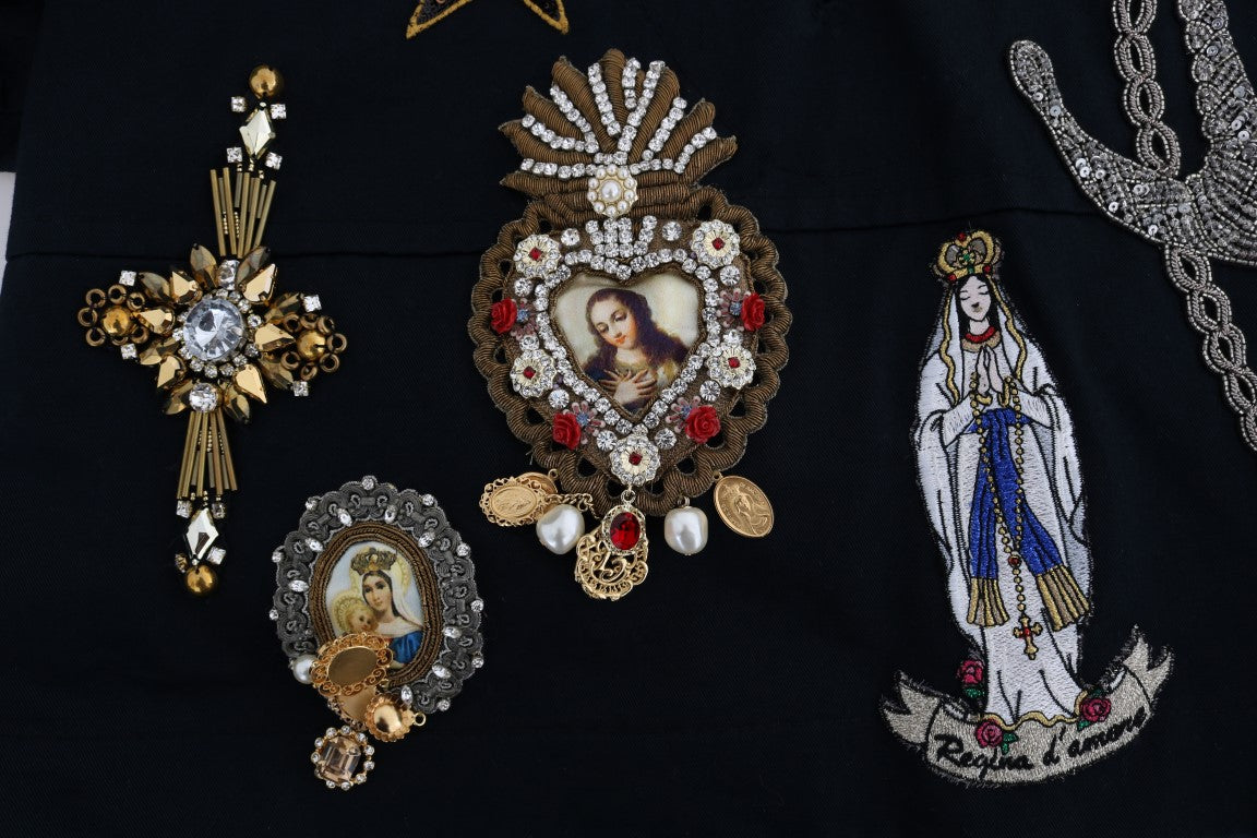 Dolce &amp; Gabbana Kristal İşlemeli Büyülü Mavi Mont