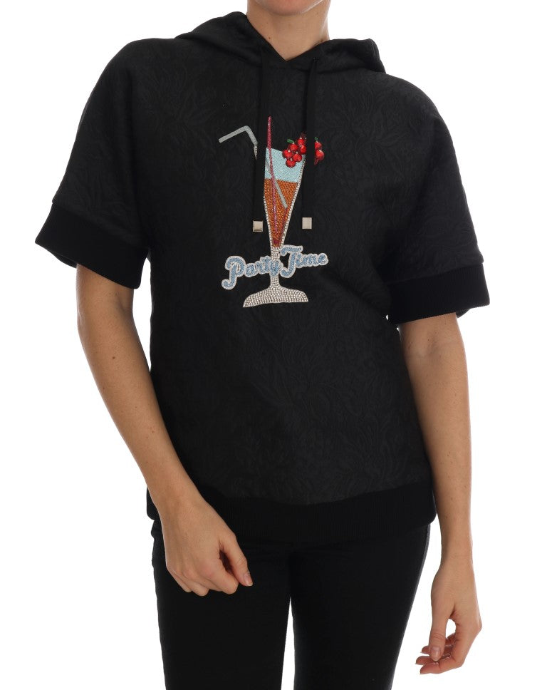 Dolce &amp; Gabbana Black Fairytale Crystal Hoodie