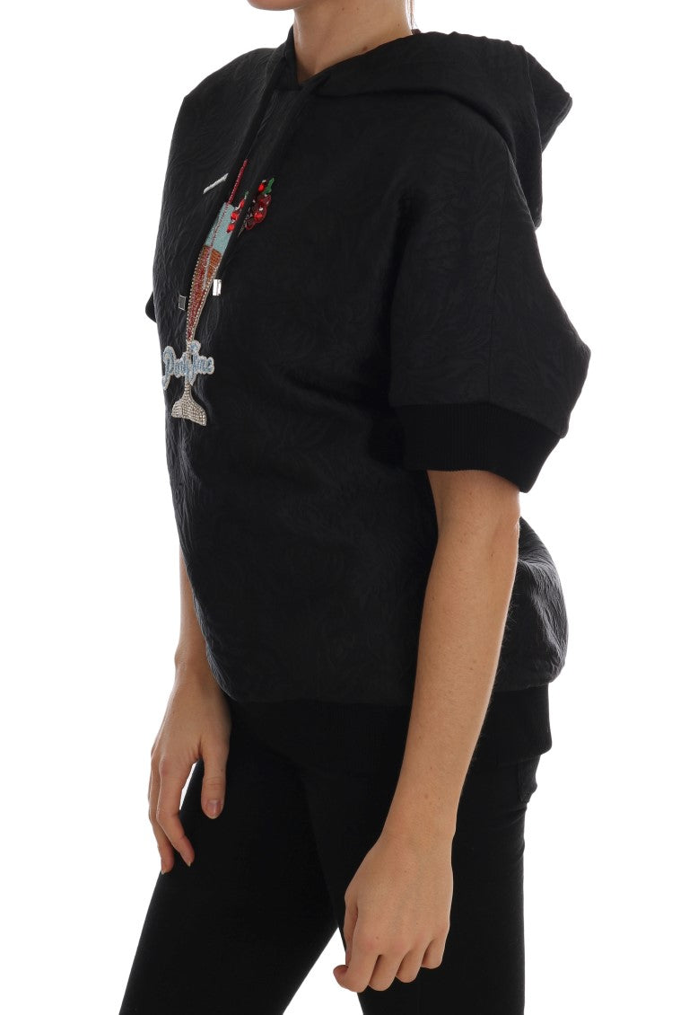 Dolce &amp; Gabbana Black Fairytale Crystal Hoodie