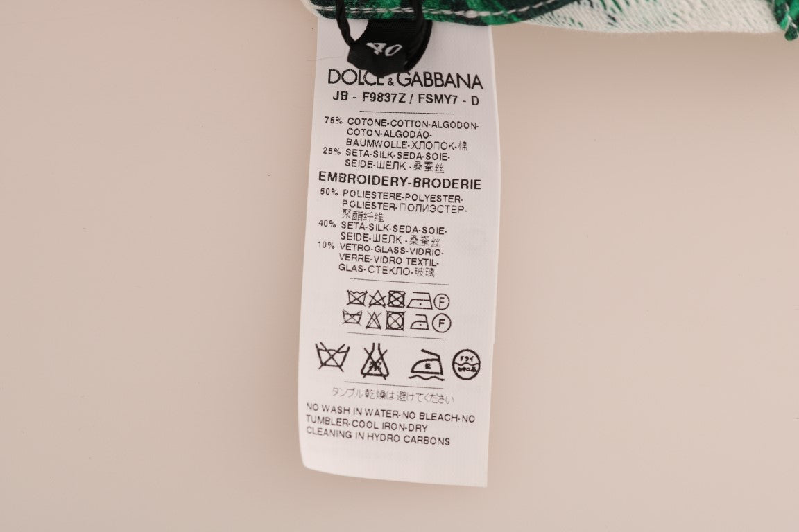 Dolce & Gabbana ananas ve muz payetli yuvarlak yaka kazak