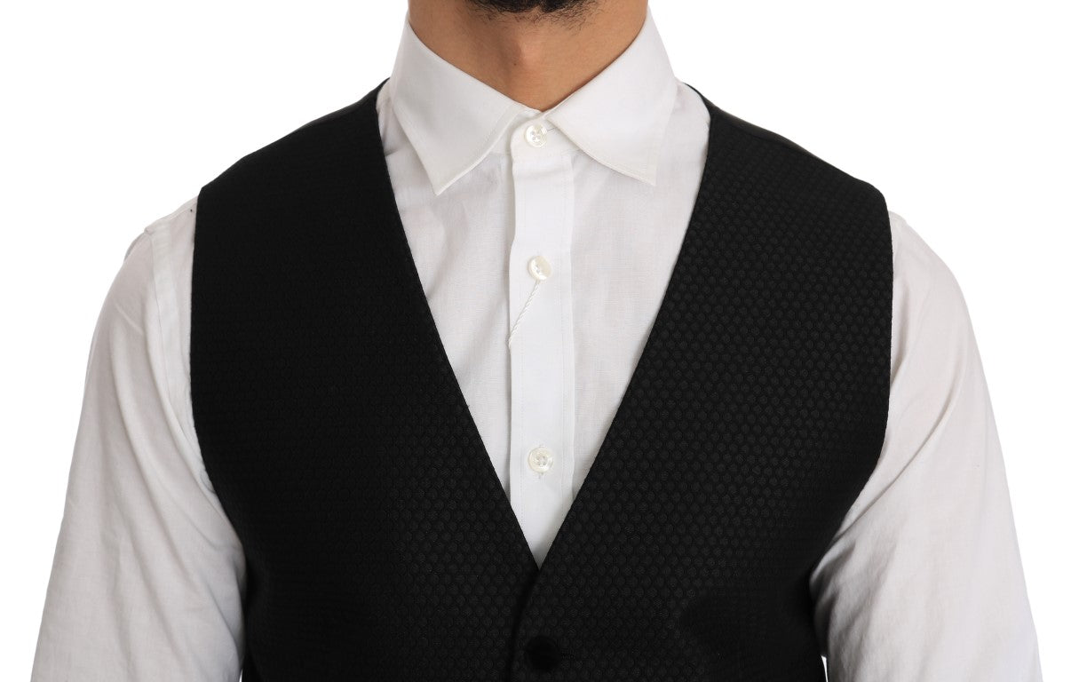 Dolce &amp; Gabbana black polka dot vest