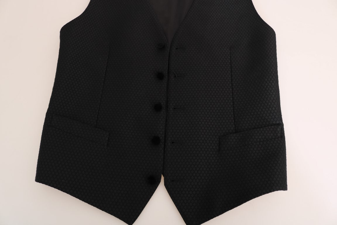 Dolce &amp; Gabbana black polka dot vest