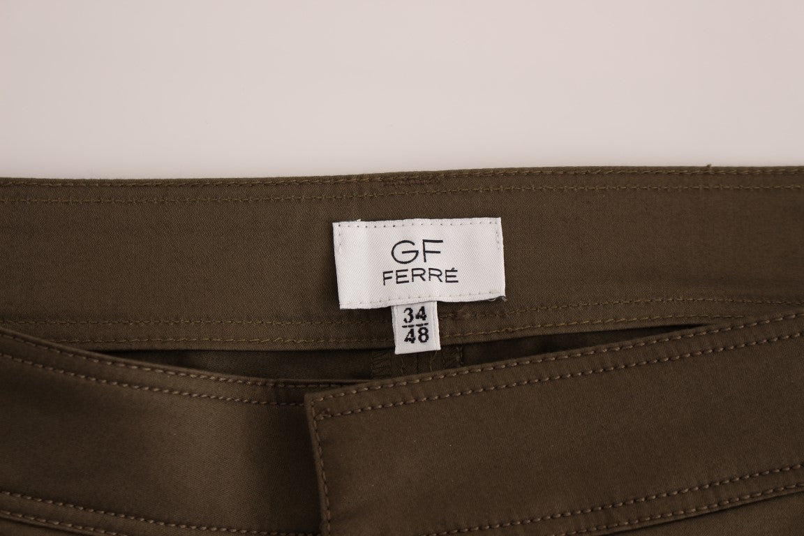 GF Ferre Grüne Cotton Stretch Comfort Fit Hose