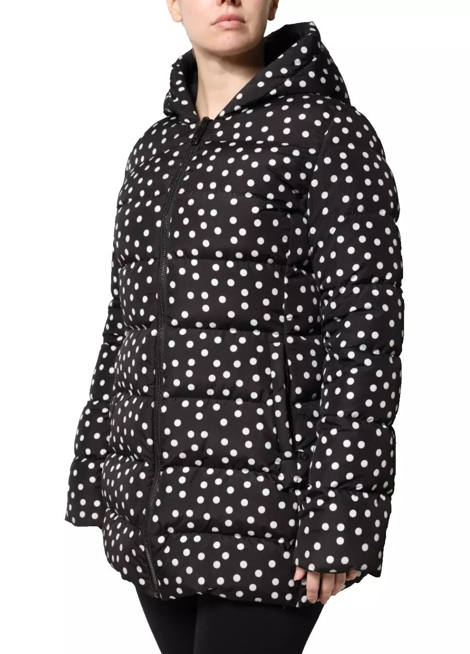 Dolce &amp; Gabbana Elegant black hooded jacket with full zip