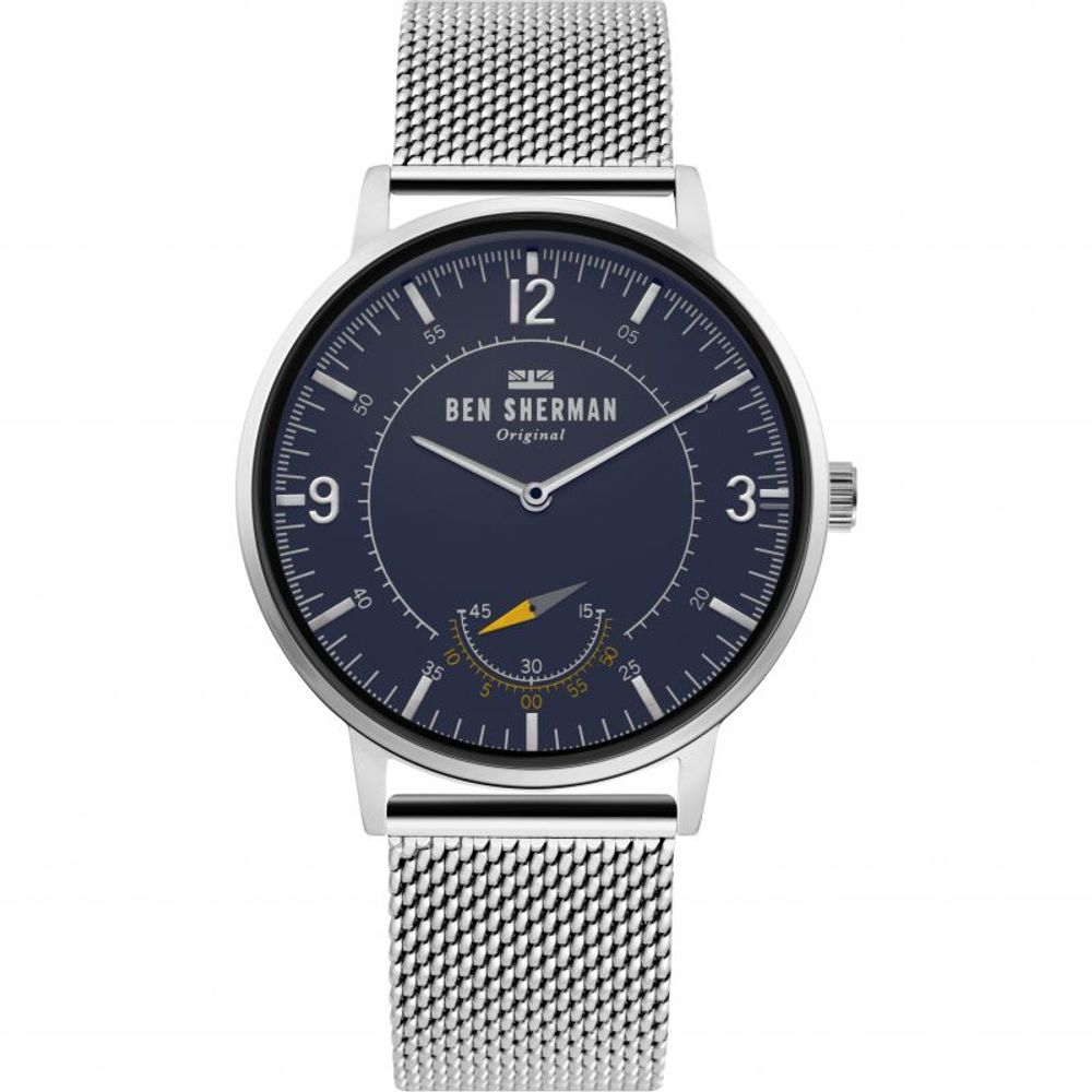 Ben Sherman Silberne Uhr aus Edelstahl