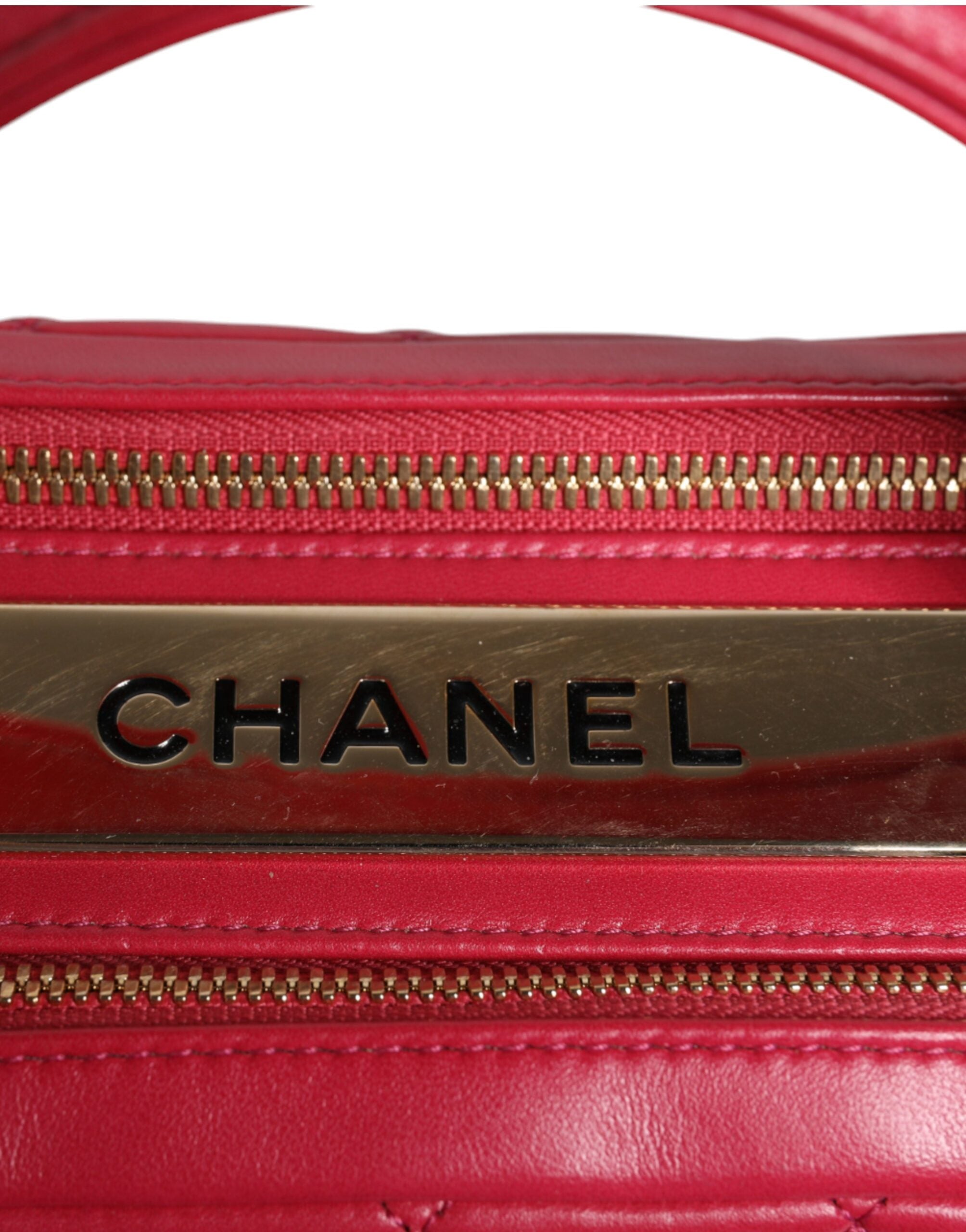 Chanel Rosa Seal Matelasse Kette CC Lammleder Tasche
