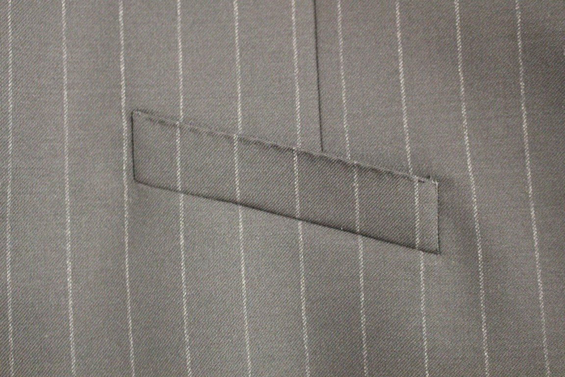 Dolce &amp; Gabbana Black striped wool logo vest