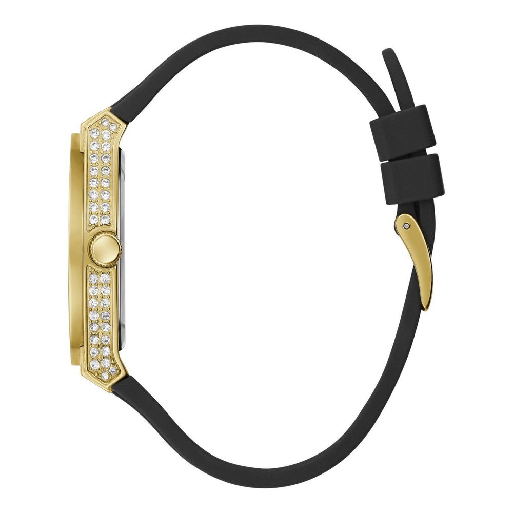 Guess Schwarze Synthetik-Armbanduhr