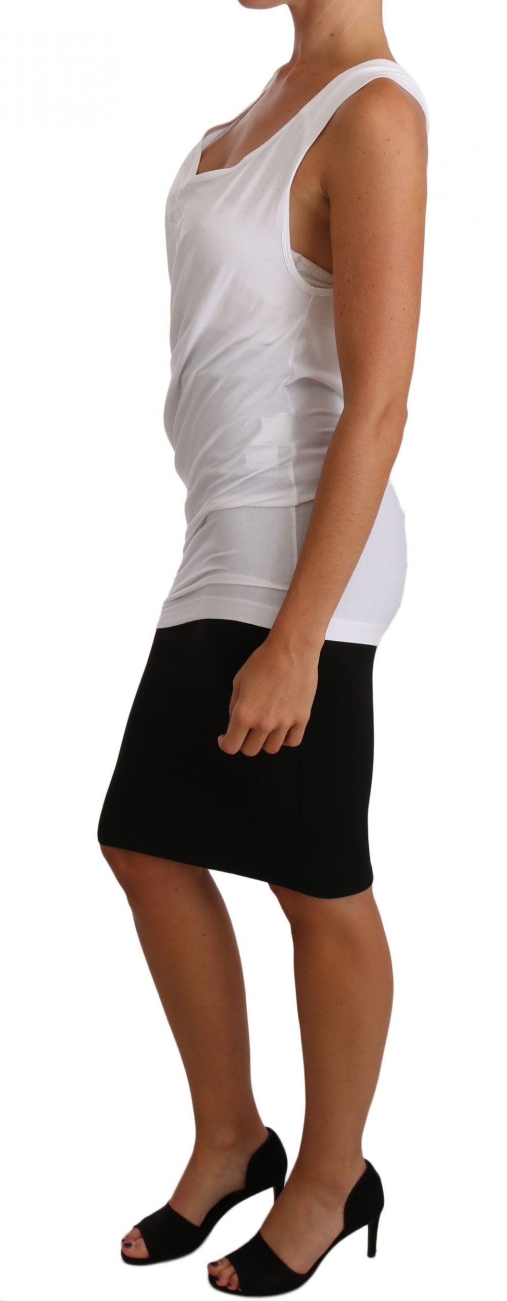 Cavalli Beyaz Üst Tank CAVALLI Tişört Forması