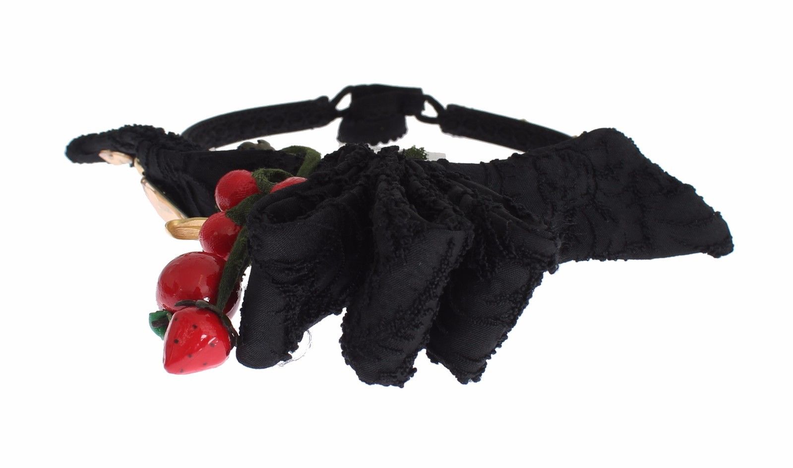 Dolce & Gabbana Diadem Stirnband Tiara Beere Frucht Kristall Schleife Haar