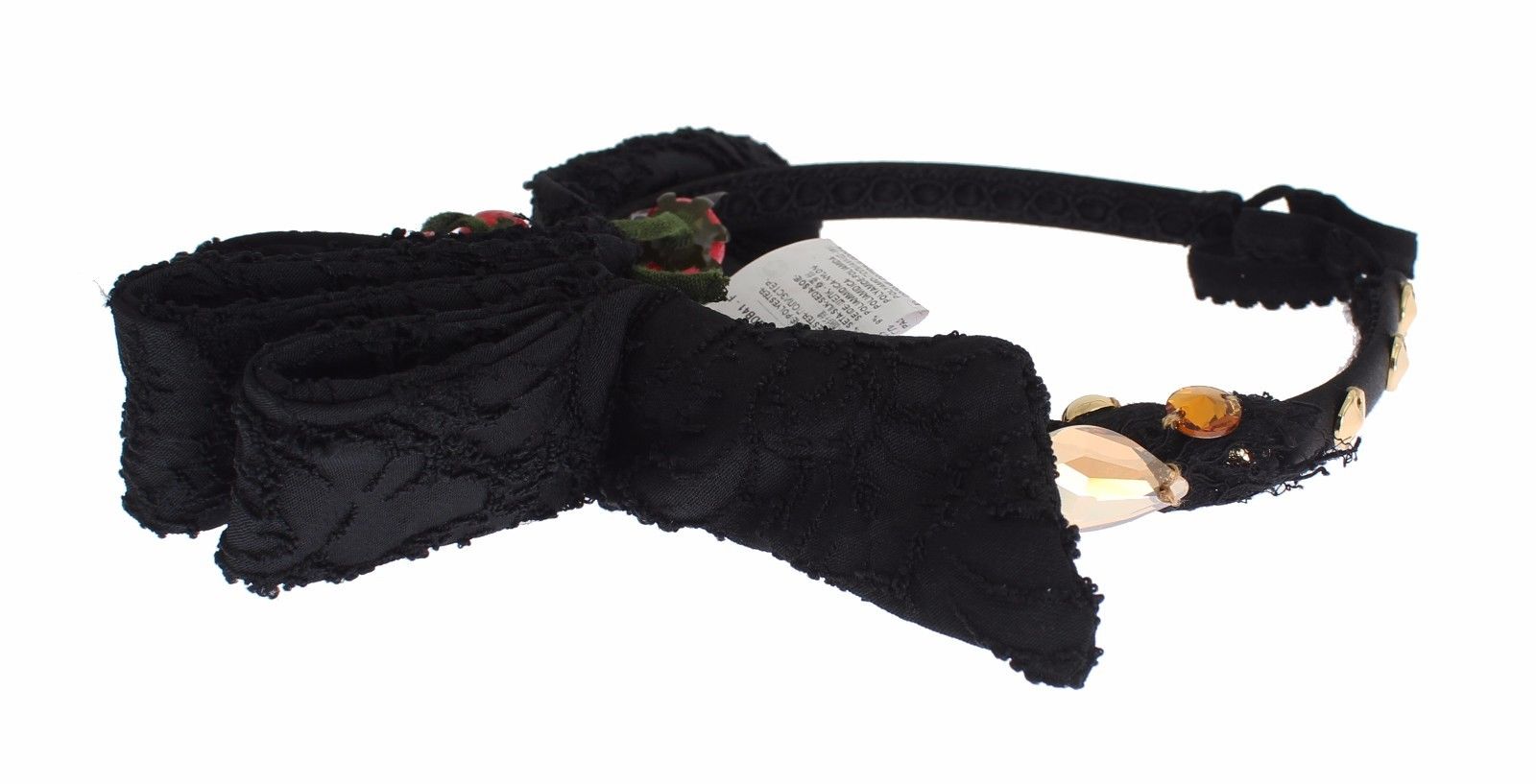 Dolce & Gabbana Diadem Stirnband Tiara Beere Frucht Kristall Schleife Haar