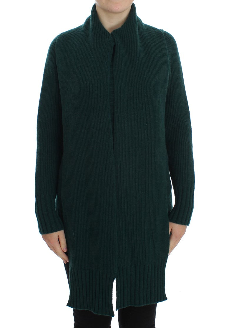Dolce &amp; Gabbana Elegant green cashmere cardigan sweater