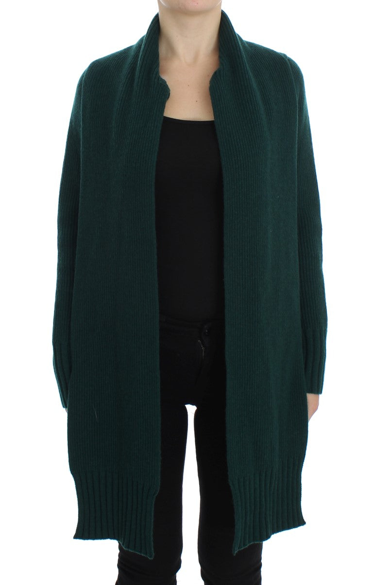Dolce &amp; Gabbana Elegant green cashmere cardigan sweater