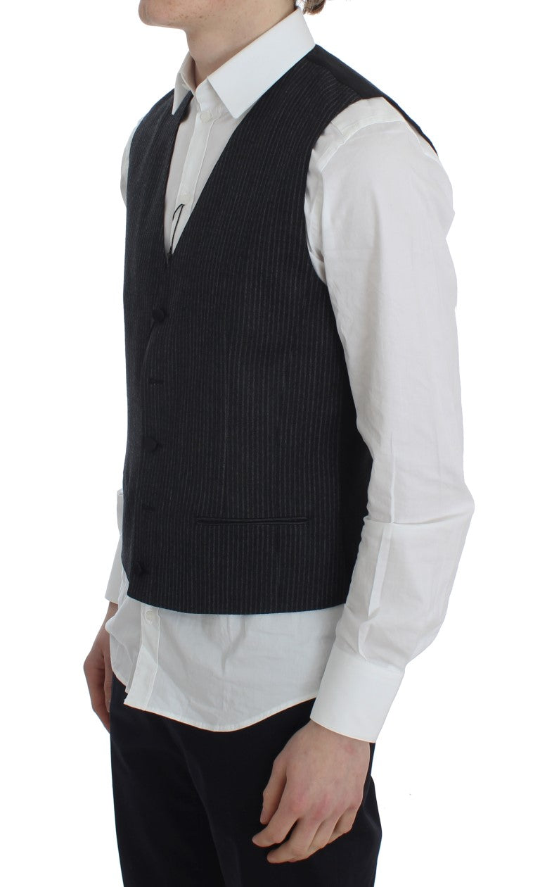Dolce &amp; Gabbana grey striped formal vest