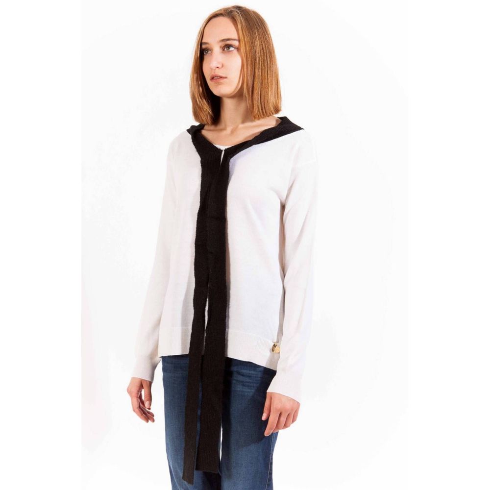 Love Moschino white wool sweater for women