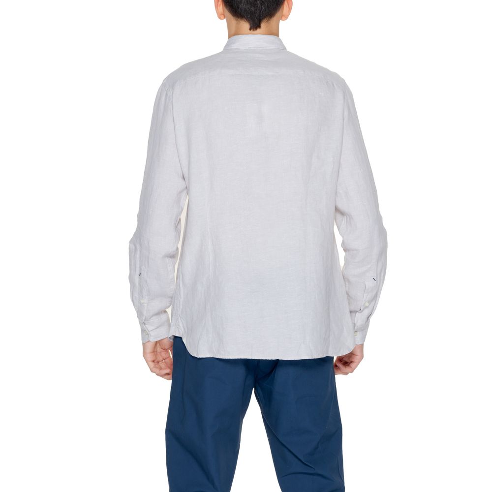 U.S. POLO ASSN. Beigefarbenes Leinenhemd