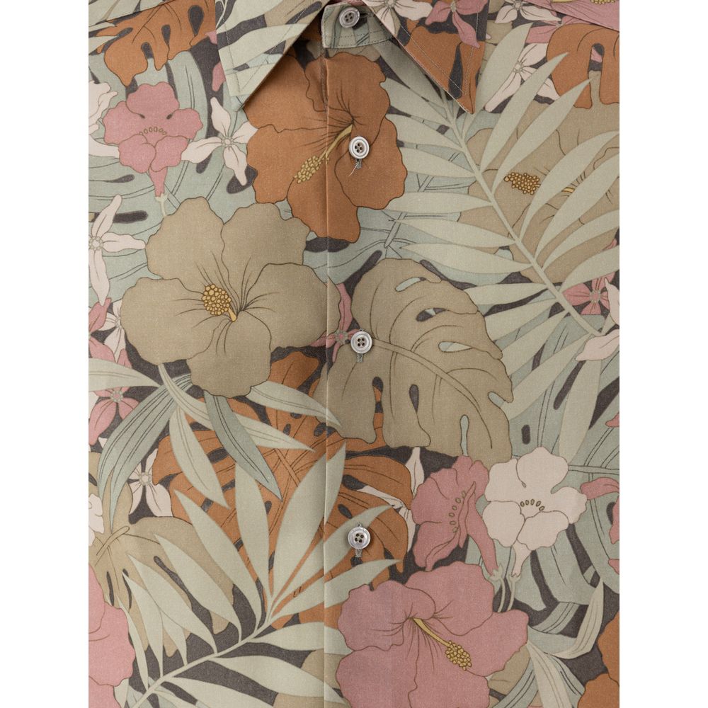 Tom Ford Hemd mit Muster aus Lyocell in Multicolor