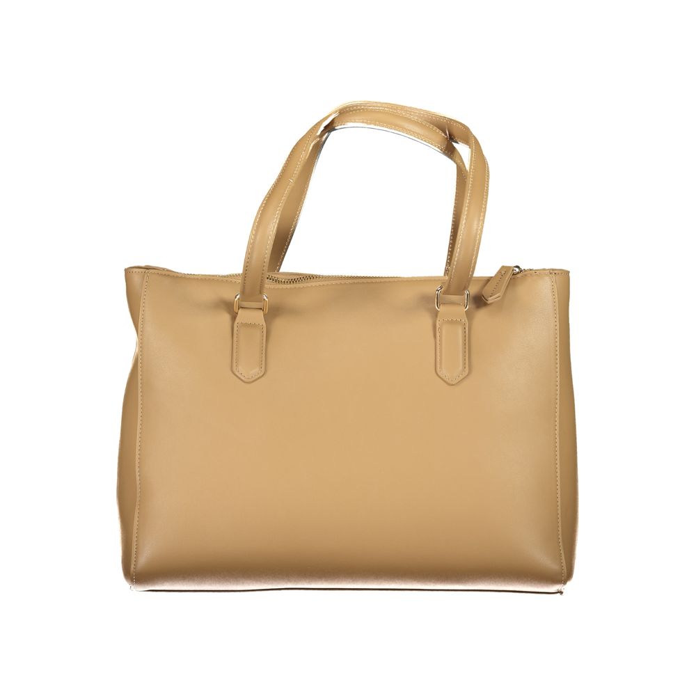 Mario Valentino Beige Polyethylen Frauen Handtasche