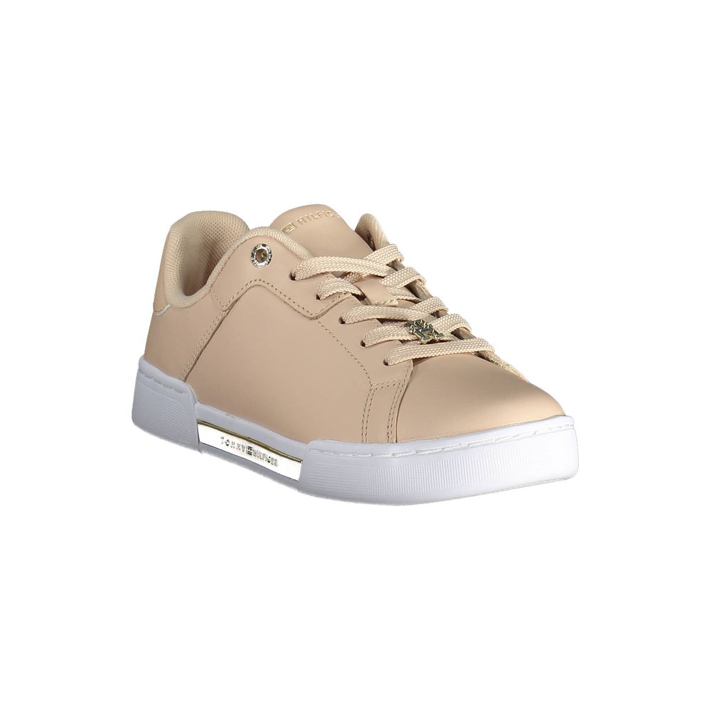 Tommy Hilfiger Pink Leather Women's Sneakers