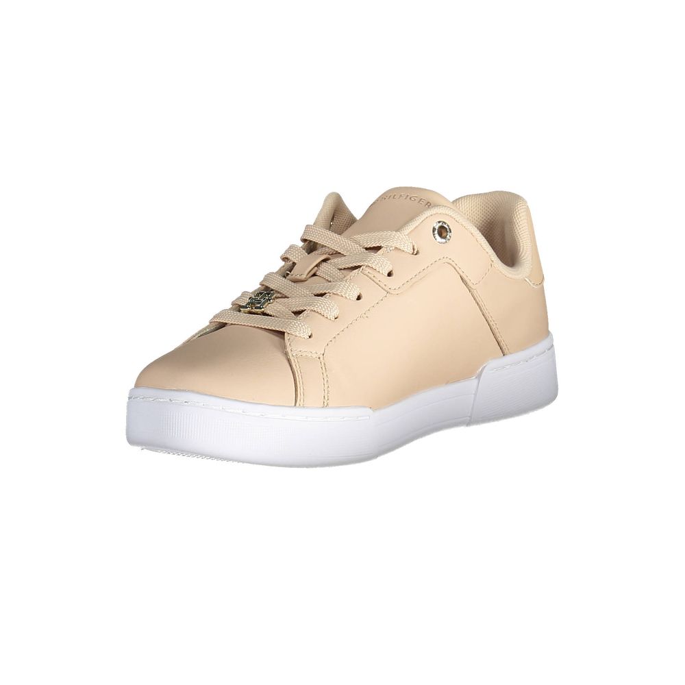 Tommy Hilfiger Pink Leather Women's Sneakers