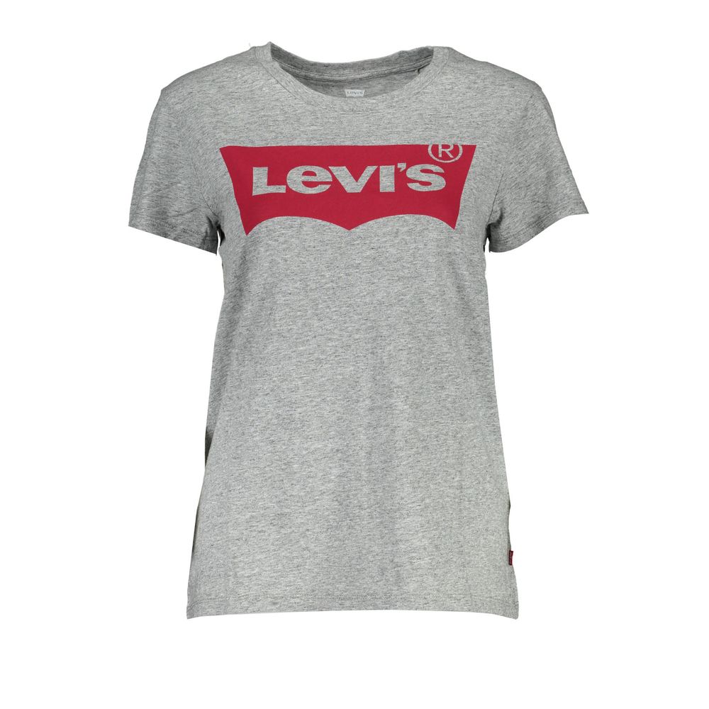 Levi's Grey Cotton T-Shirt for Women