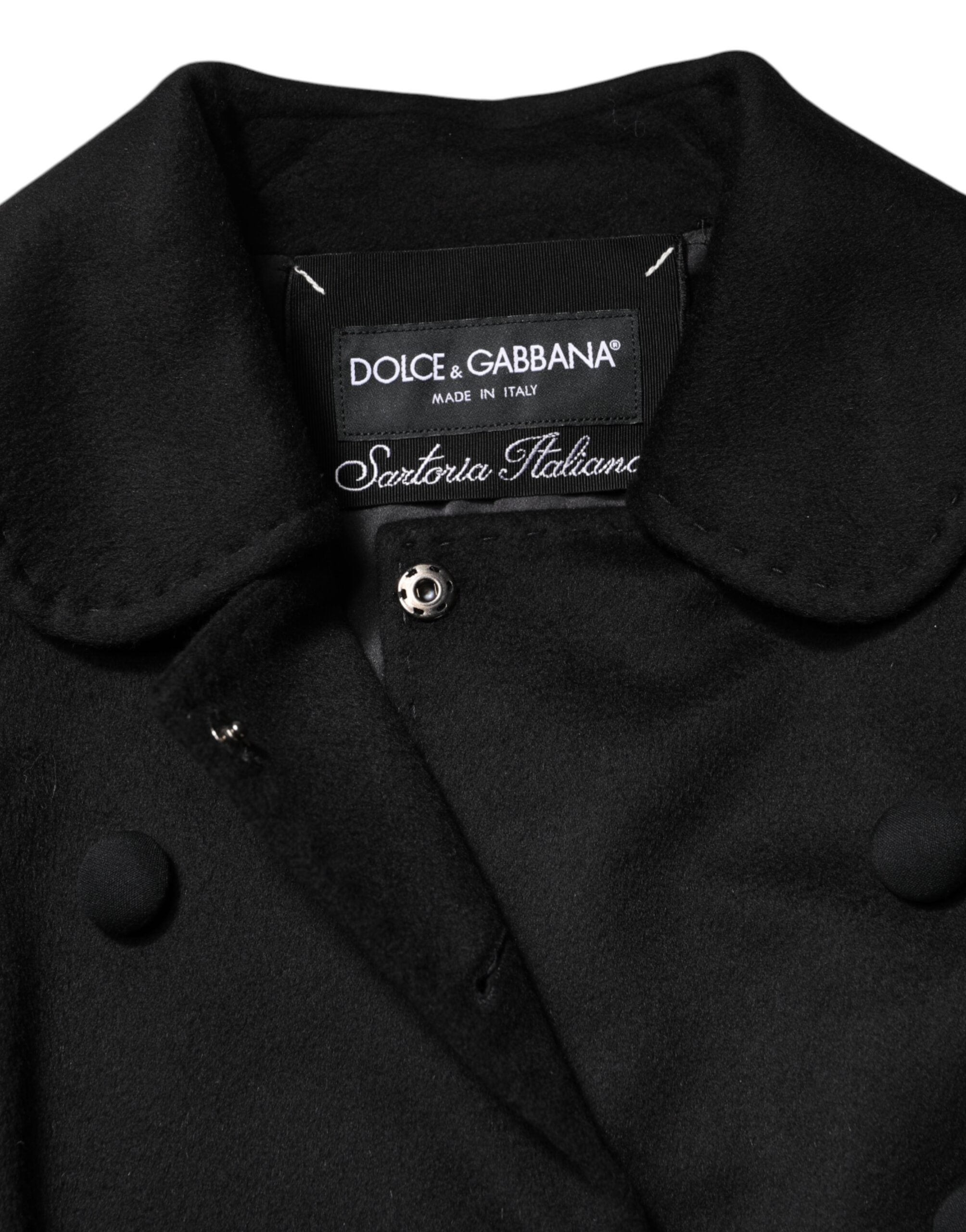Dolce &amp; Gabbana Siyah Sartoria Italiano Yün Blazer Ceket