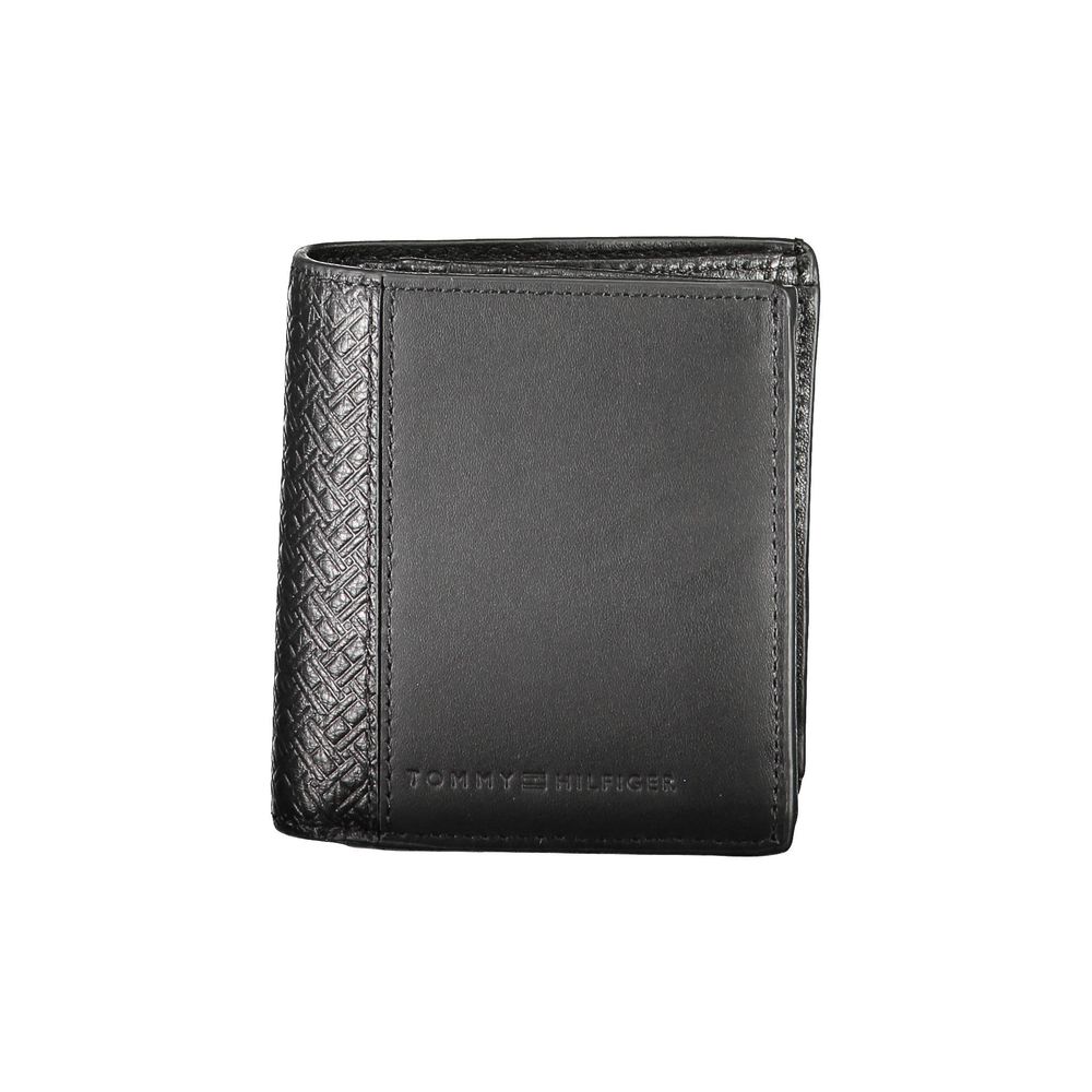 Tommy Hilfiger Black Leather Men's Wallet