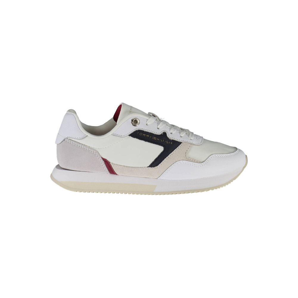 Tommy Hilfiger White Leather Women's Sneakers