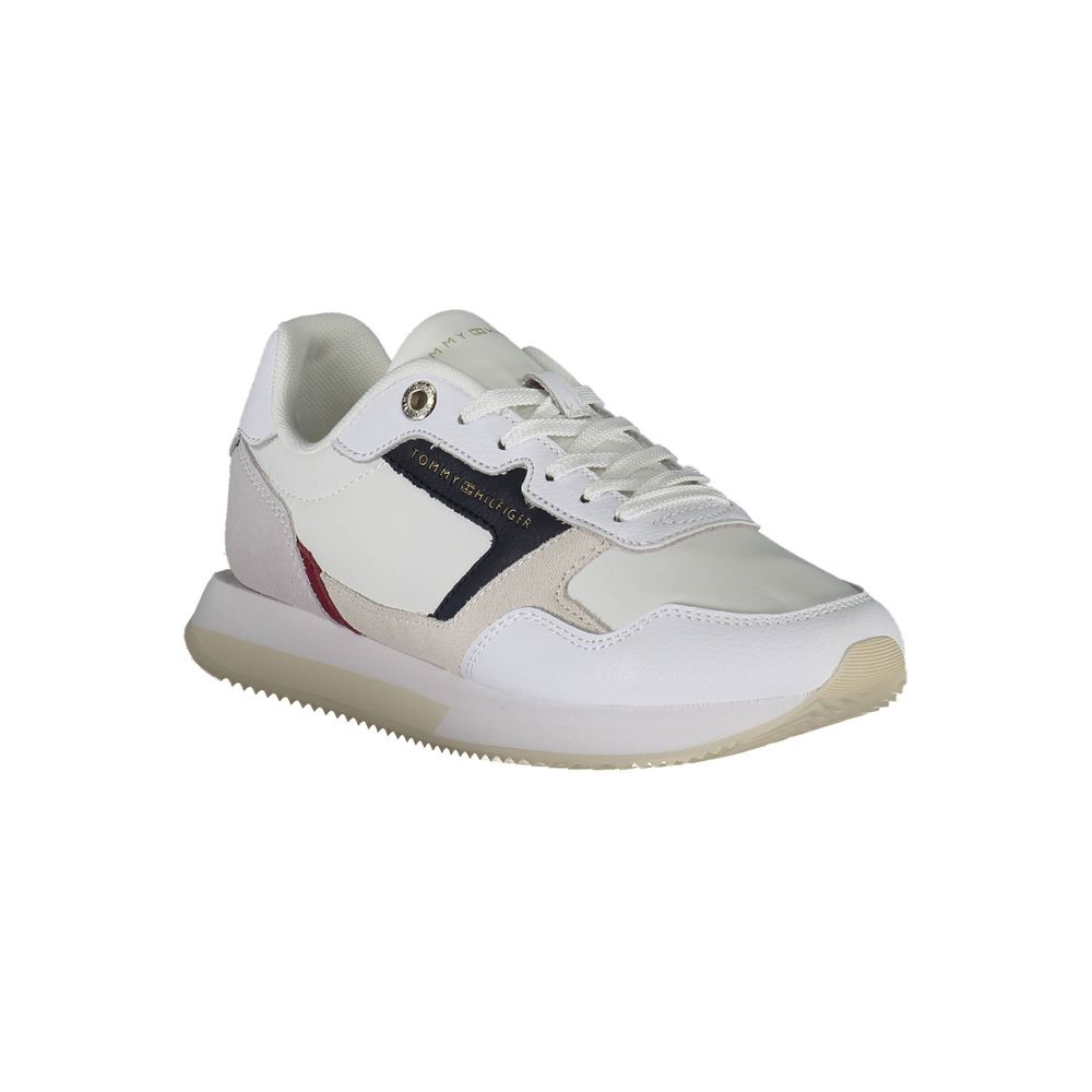 Tommy Hilfiger White Leather Women's Sneakers