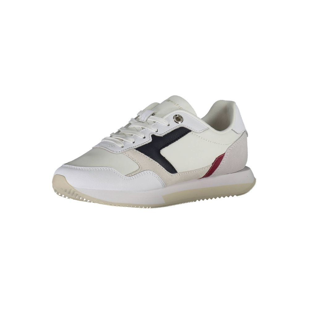Tommy Hilfiger White Leather Women's Sneakers