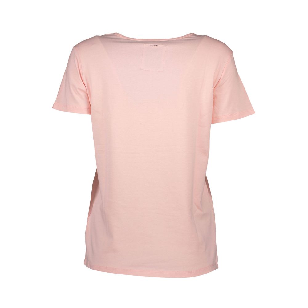 Silvian Heach Pink Cotton T-Shirt for Women