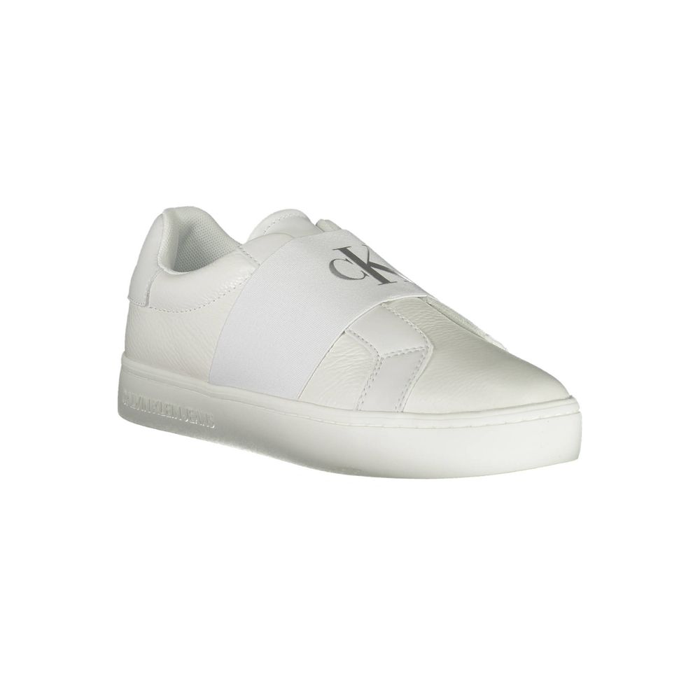 Calvin Klein White Leather Women's Sneakers