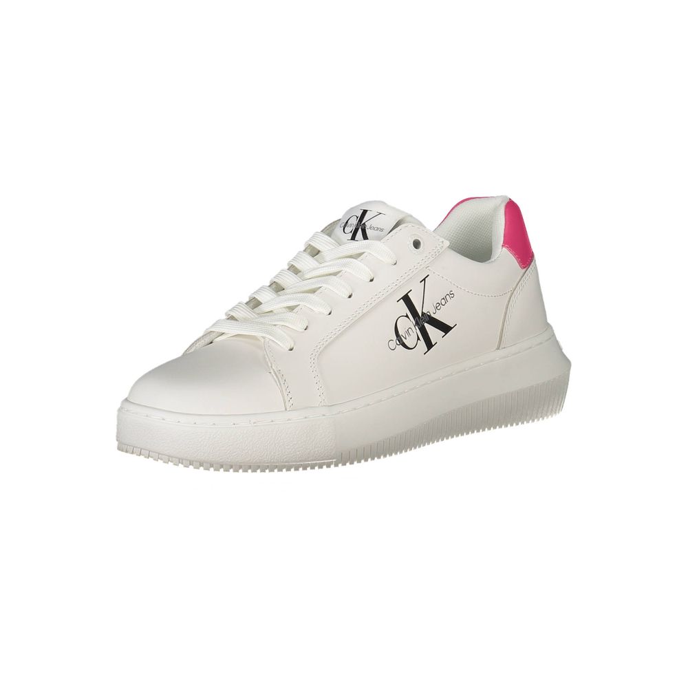 Calvin Klein White Leather Women's Sneakers