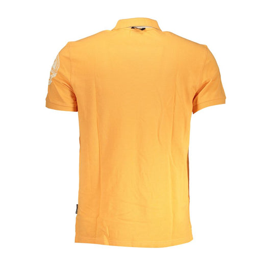 Napapijri Elegantes orangefarbenes Polo mit kontrastierenden Details