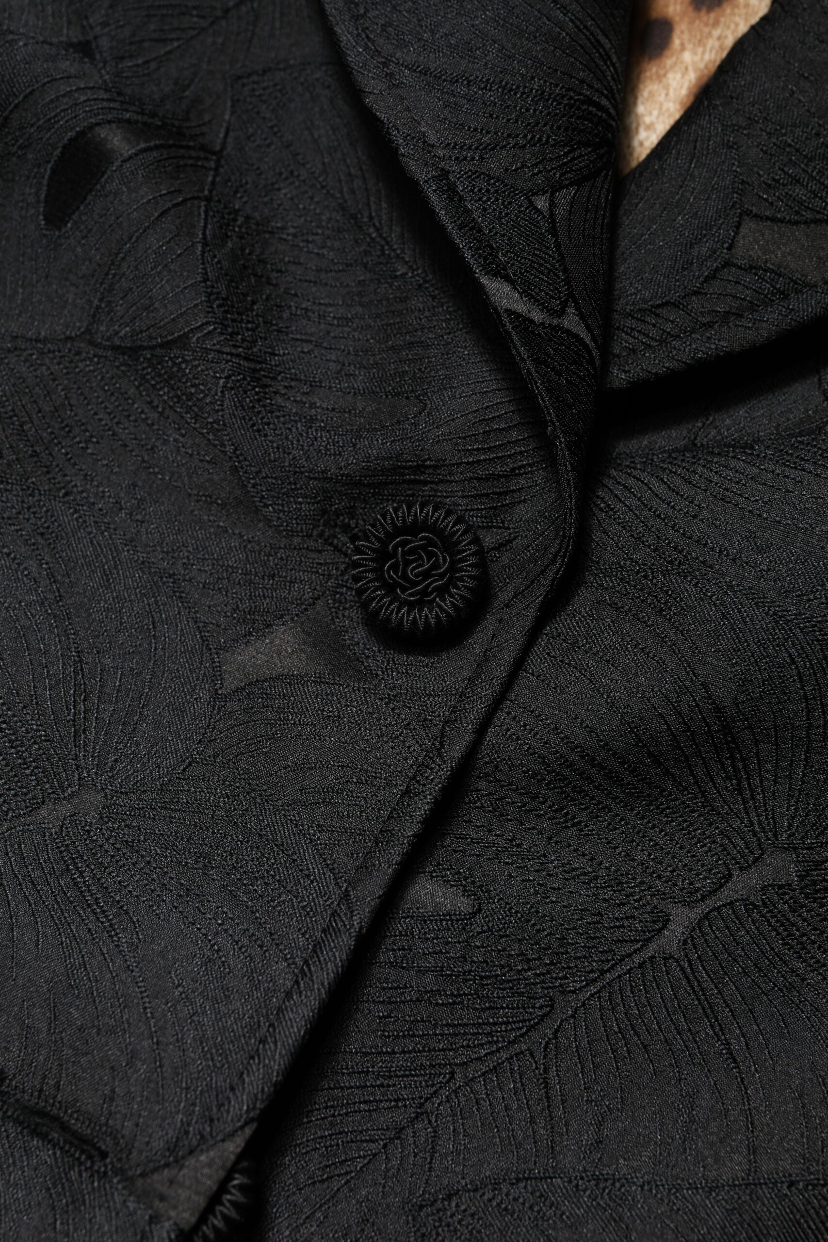 Dolce & Gabbana Schwarzer einreihiger Trenchcoat Jacke