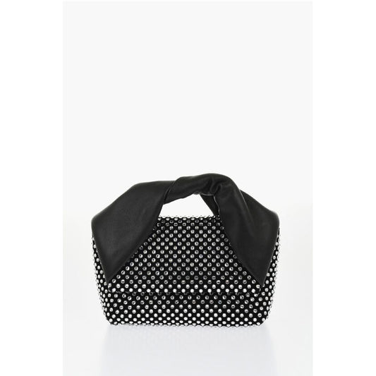 J.W.Anderson Lederhandtasche MIDI TWISTER mit Strasssteinen verziert