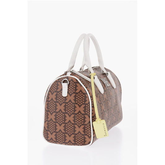 John Richmond Bedruckte NARYN Bowler-Tasche aus Kunstleder mit Metall-Logo