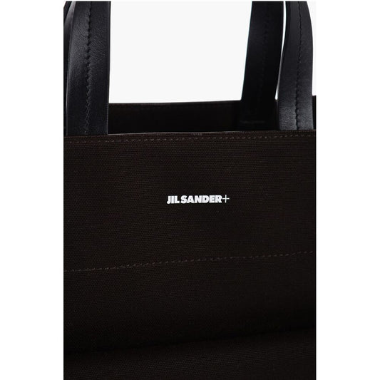 Jil Sander UTILITY Einkaufstasche aus Segeltuch mit Maxi-Fronttasche