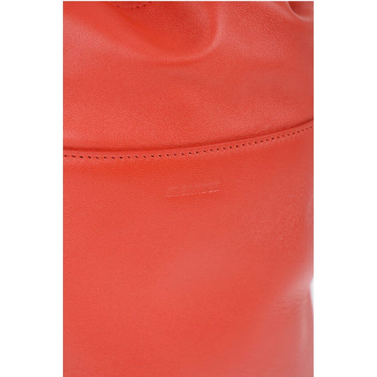 Jil Sander Lederhandtasche mit Kordelzugverschluss