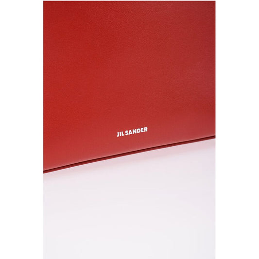 Jil Sander Tote Tasche aus Leder mit Innentaschen in Kartenform