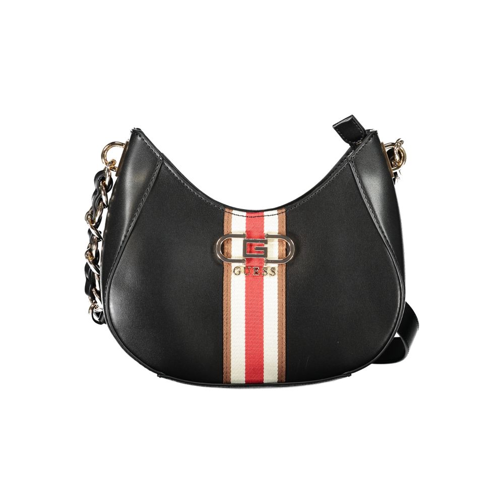 Guess Jeans Schwarz Polyethylen Frauen Handtasche