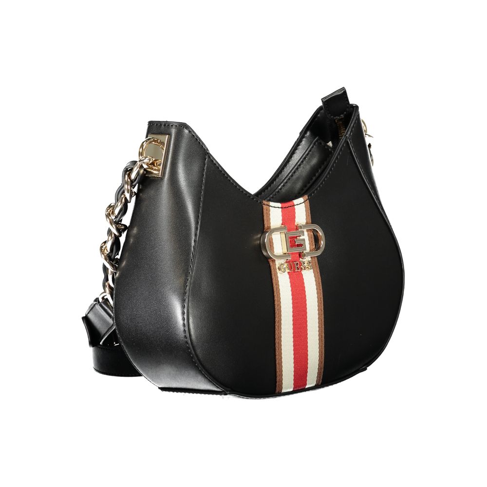 Guess Jeans Schwarz Polyethylen Frauen Handtasche